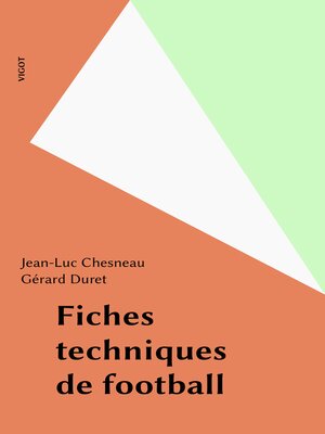 cover image of Fiches techniques de football